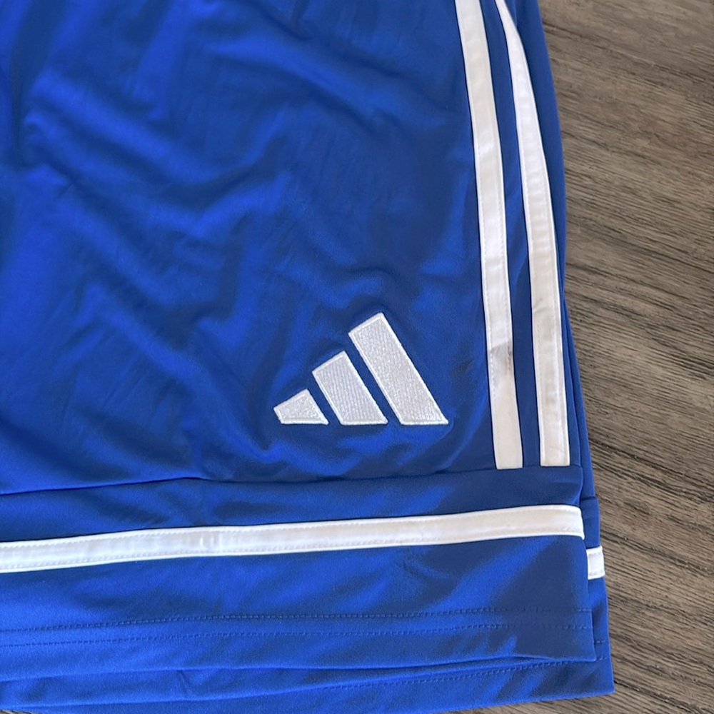 NWT [Adidas] Squadra 25 Athletic Performance Wear Shorts in Royal Blue Men’s M - Picture 11 of 12